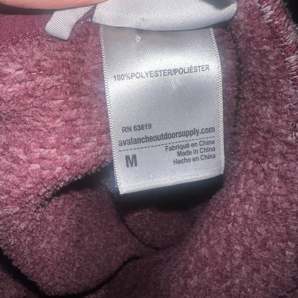 Avalanche Raspberry Color Quarter Zip Sweater Siz… - image 6